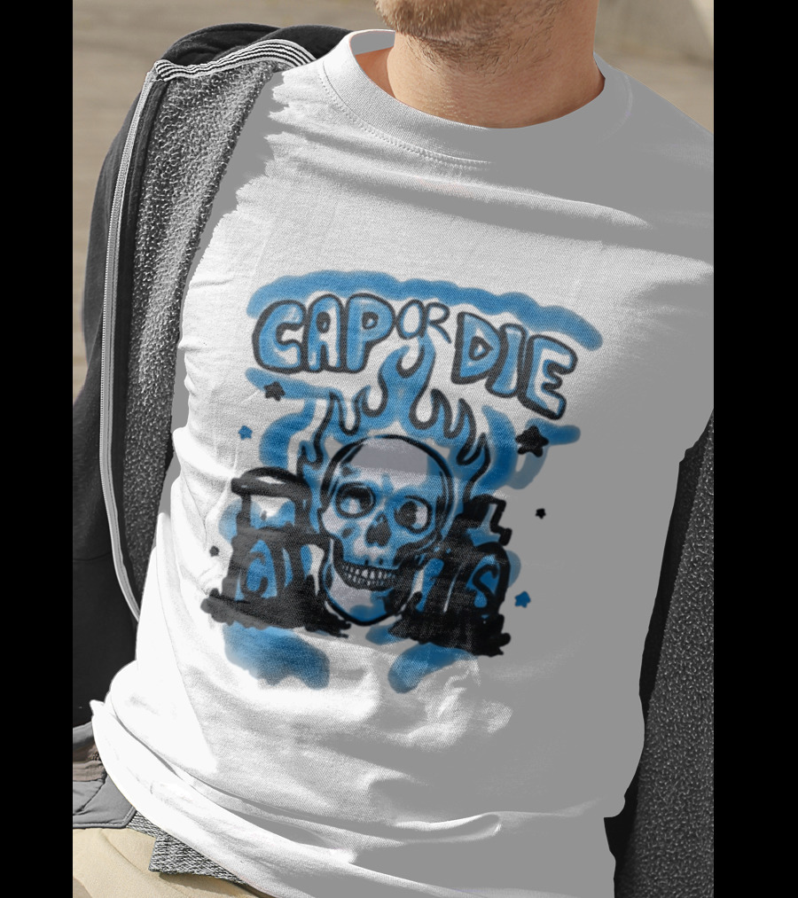 Cap Or Die Skull Flame T-Shirt