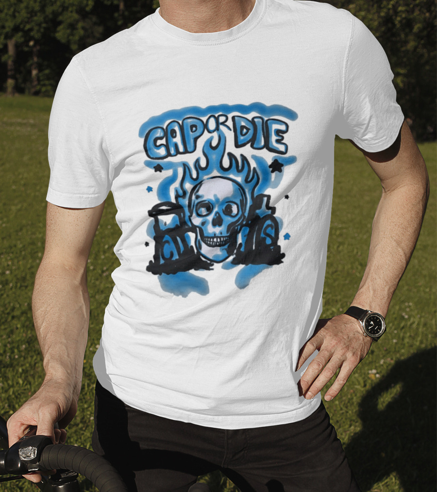 Cap Or Die Skull Flame T-Shirt