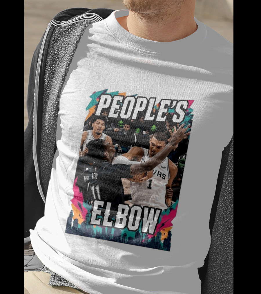 People's Elbow Wemby Spurs Vs Naz Reid Wolves T-Shirt
