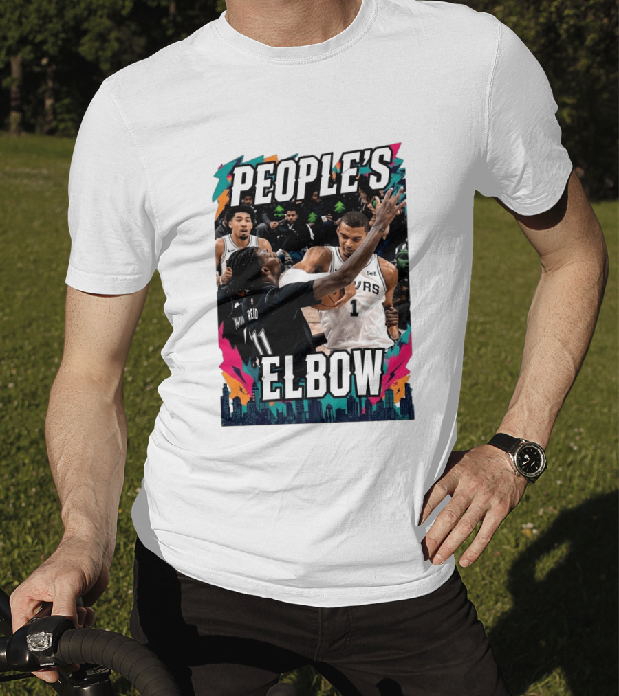 People's Elbow Wemby Spurs Vs Naz Reid Wolves T-Shirt