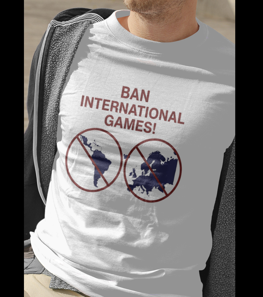 Ban International Games America Europe Map Circles T-Shirt