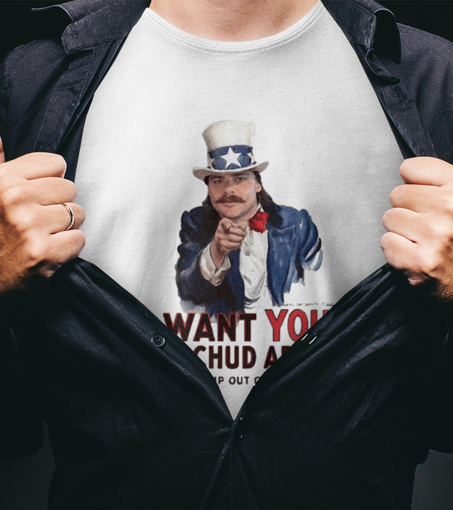 I Want You For Chud Army Don't Chimp Out On America Meme T-Shirt
