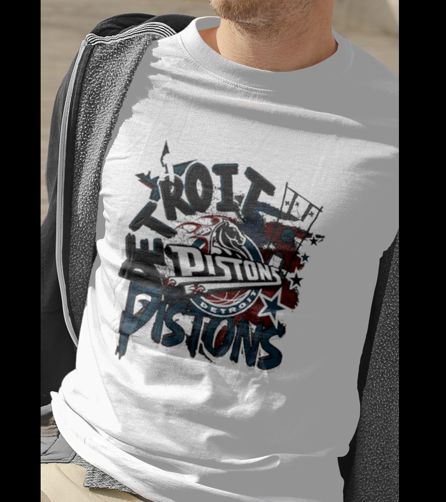 Detroit Pistons Hardwood Classics Basketball 41 T-Shirt