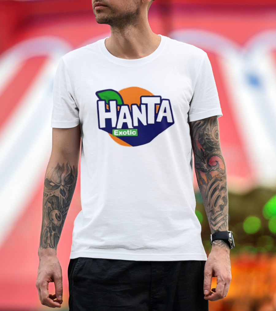 Hanta Exotic Fanta Leaf Orange T-Shirt