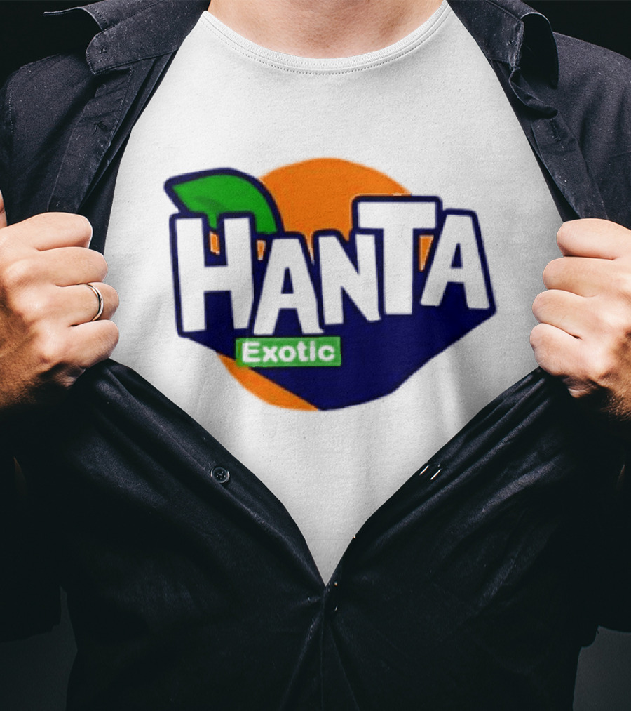 Hanta Exotic Fanta Leaf Orange T-Shirt