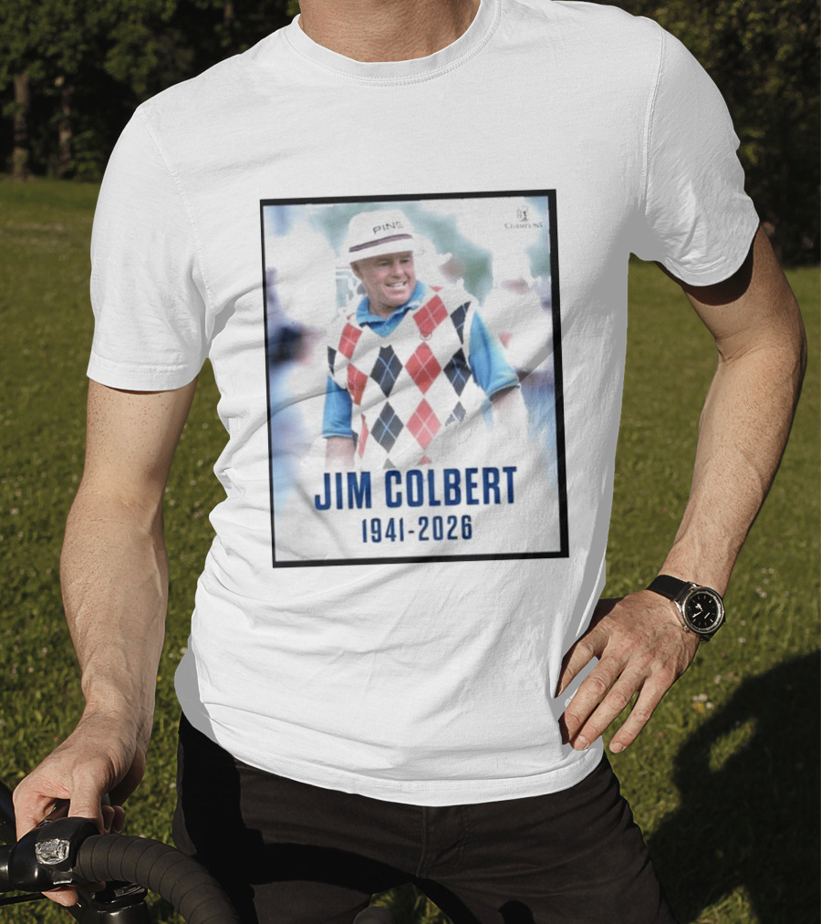 Jim Colbert 1941 2026 PING Champions Golf Legend Argyle Sweater T-Shirt