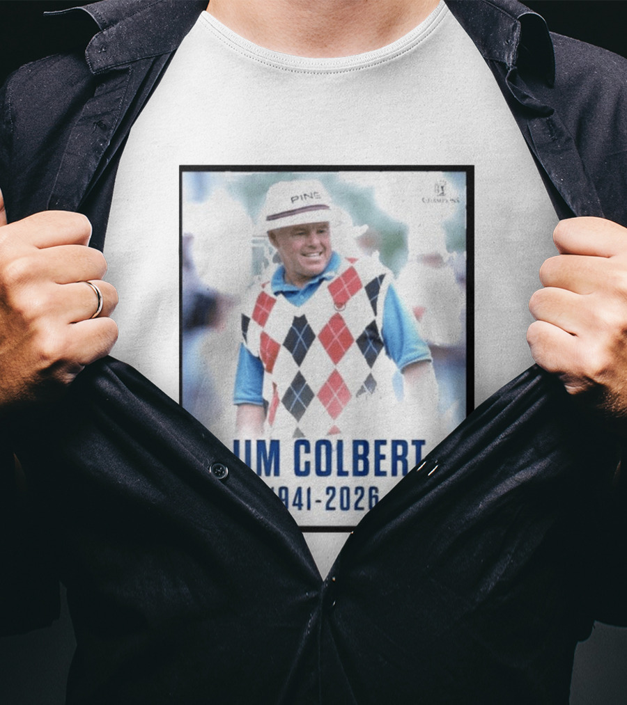 Jim Colbert 1941 2026 PING Champions Golf Legend Argyle Sweater T-Shirt