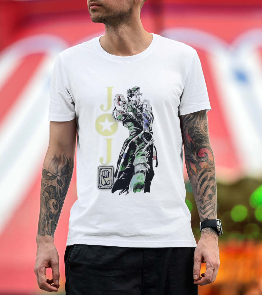 Jojo Jotaro Kujo Star Emblem Anime T-Shirt