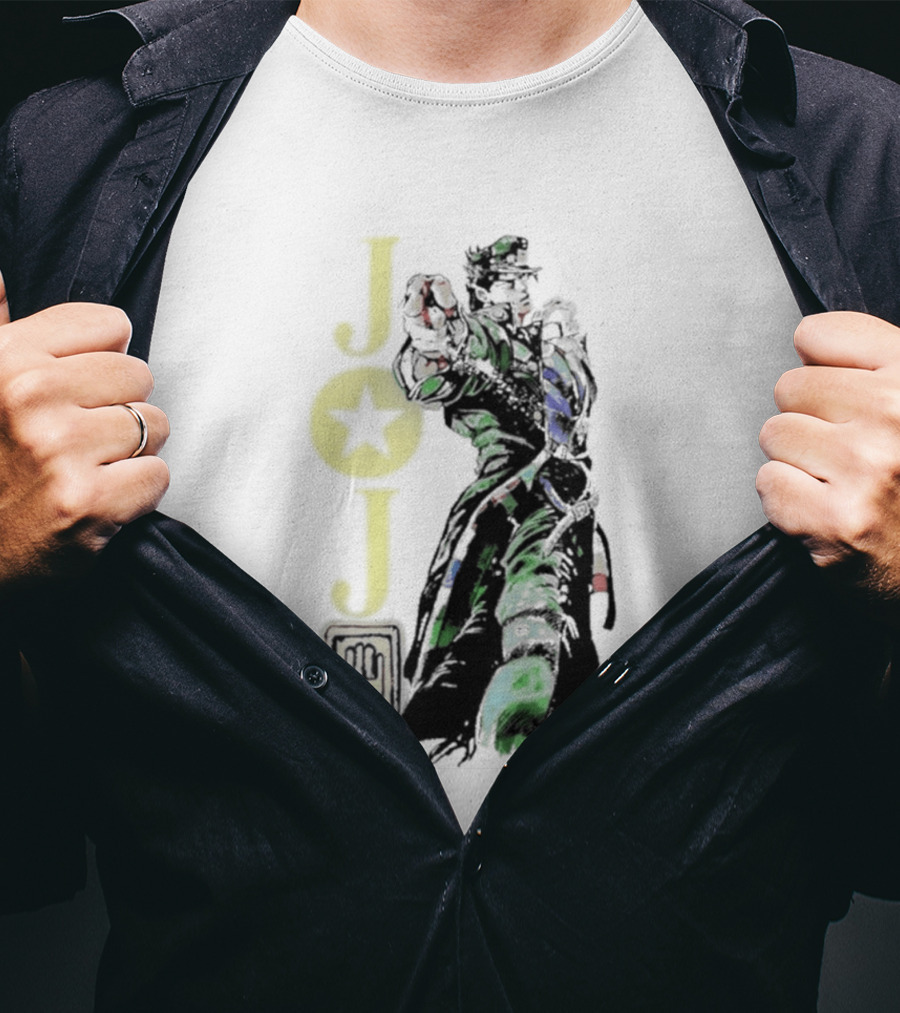 Jojo Jotaro Kujo Star Emblem Anime T-Shirt