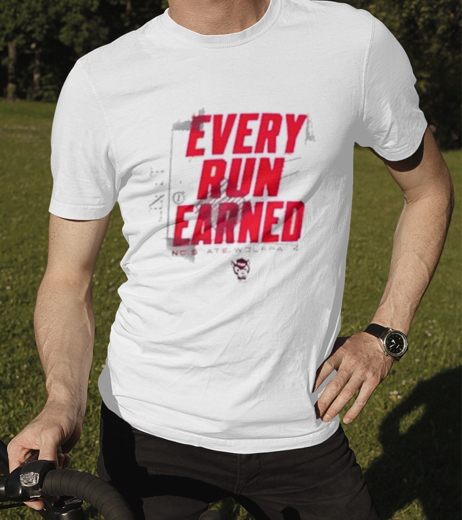 NC State Wolfpack Every Run Earned T-Shirt