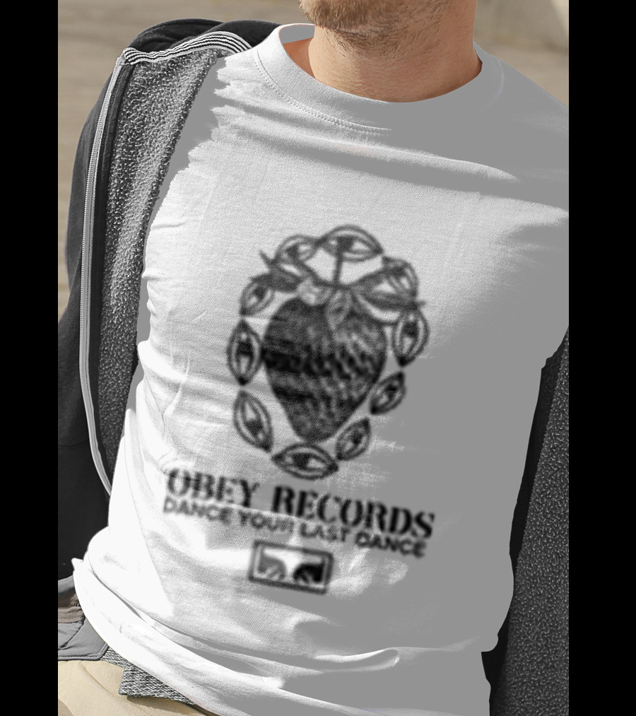 Obey Records Garden Heavyweight Music Art Collection T-Shirt