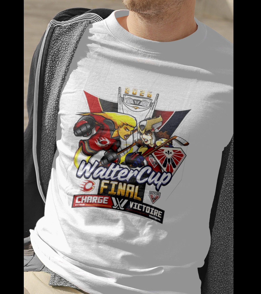 Ottawa Charge Vs Montreal Victoire 2026 Walter Cup Final Hockey Clash T-Shirt