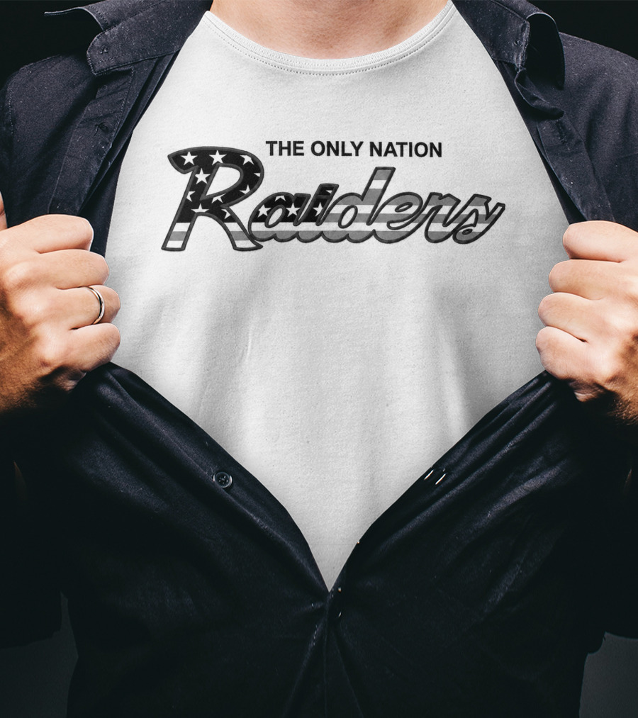 Raiders The Only Nation 2026 Stars And Stripes Bold Raiders T-Shirt