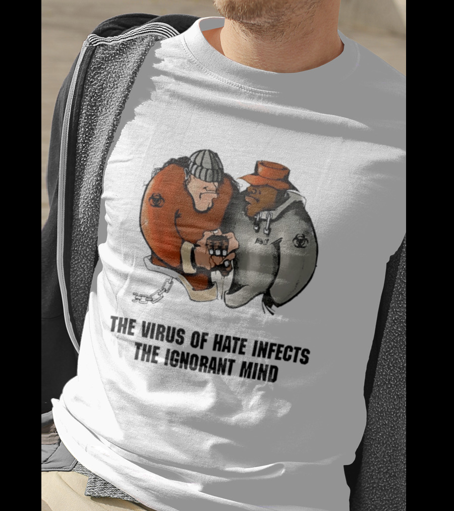 The Virus Of Hate Infects The Ignorant Mind 90s Biohazard T-Shirt