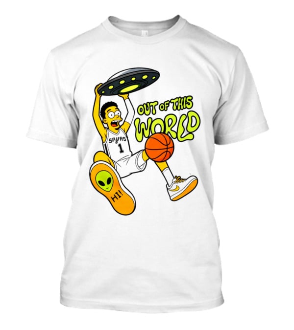Victor Wembanyama San Antonio Spurs Out Of This World Alien Basketball T-Shirt