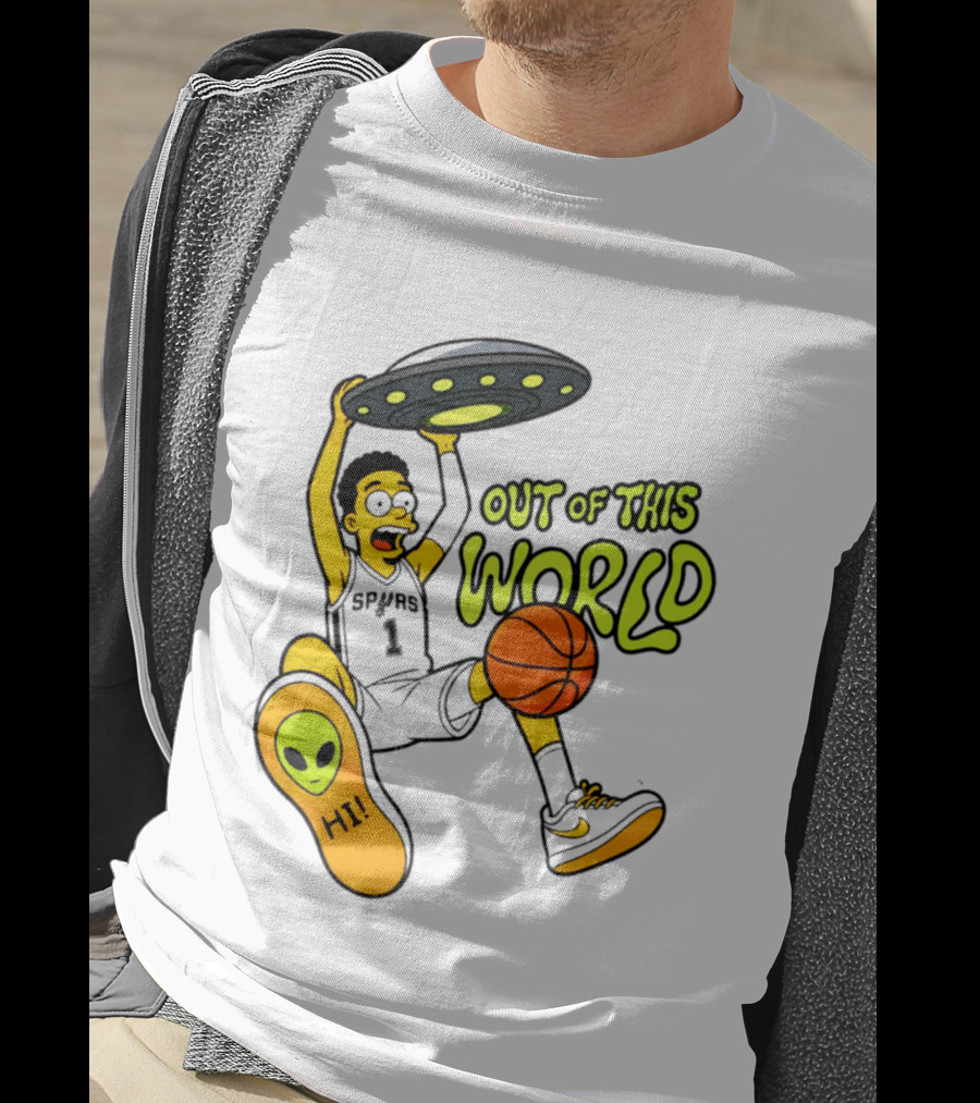 Victor Wembanyama San Antonio Spurs Out Of This World Alien Basketball T-Shirt