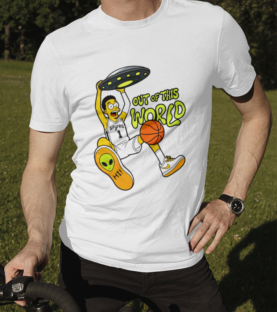 Victor Wembanyama San Antonio Spurs Out Of This World Alien Basketball T-Shirt