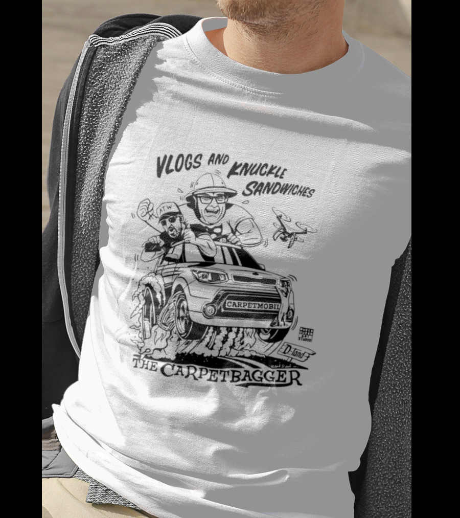 Vlogs And Knuckle Sandwiches The Carpetbagger Adventure T-Shirt