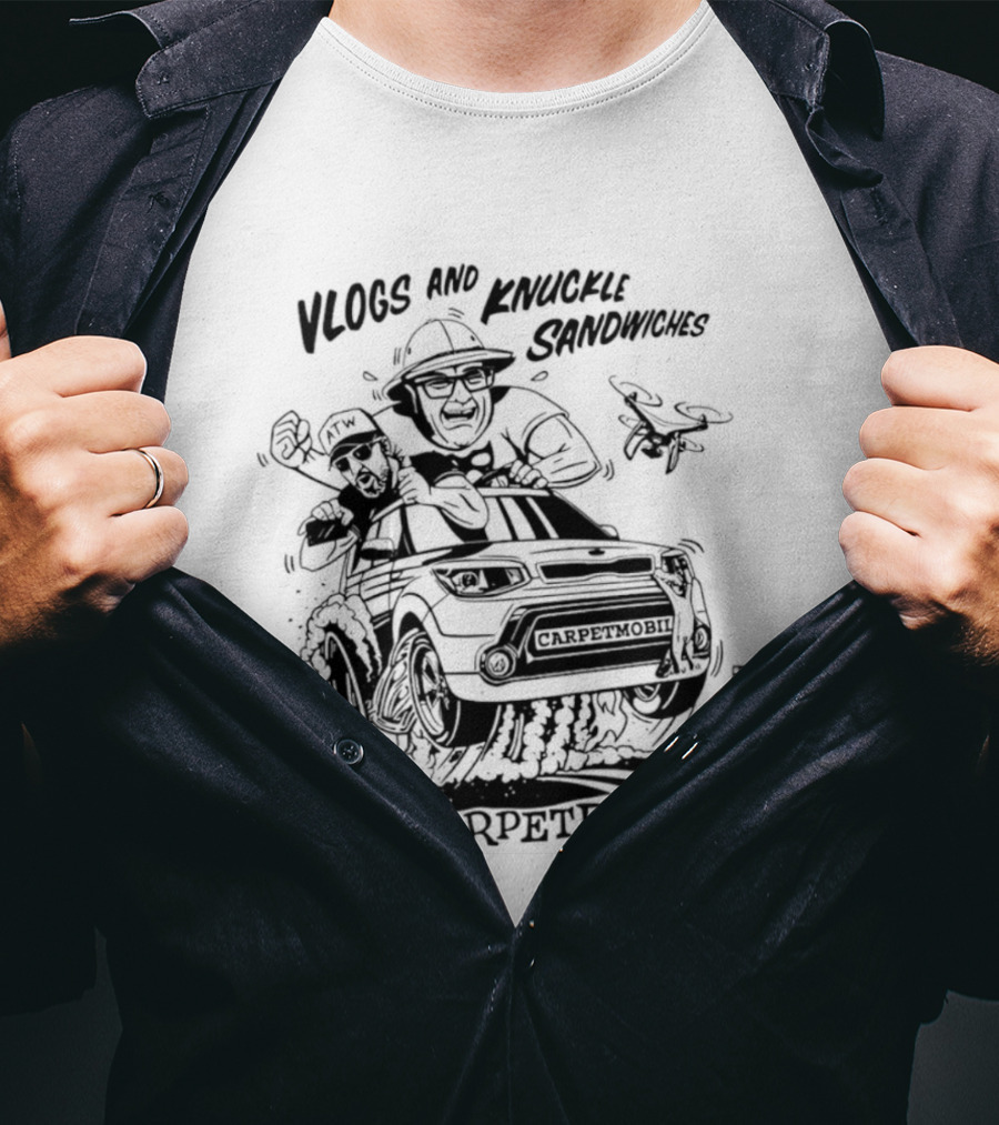 Vlogs And Knuckle Sandwiches The Carpetbagger Adventure T-Shirt