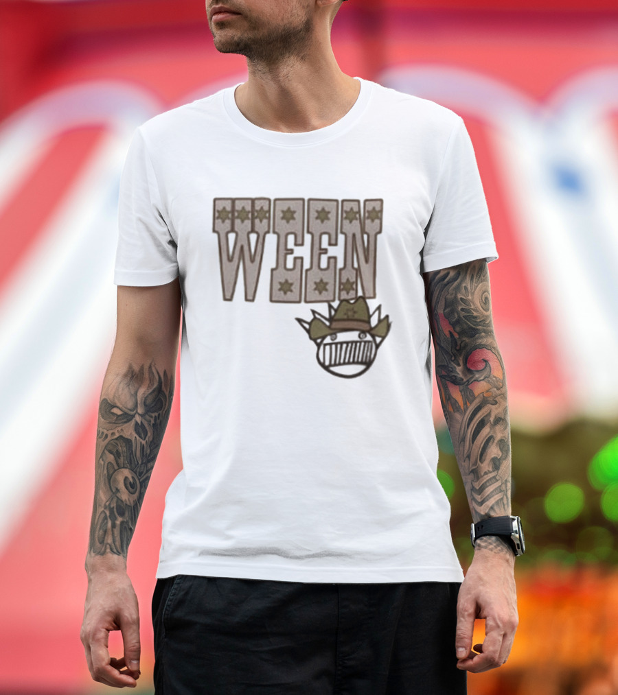 Ween 12 Golden Country Greats Tour Cowboy Hat Stars T-Shirt