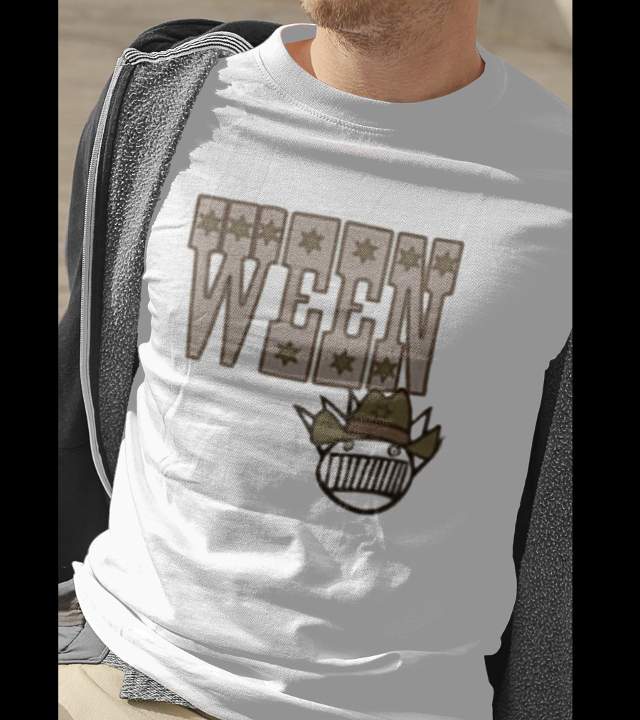 Ween 12 Golden Country Greats Tour Cowboy Hat Stars T-Shirt