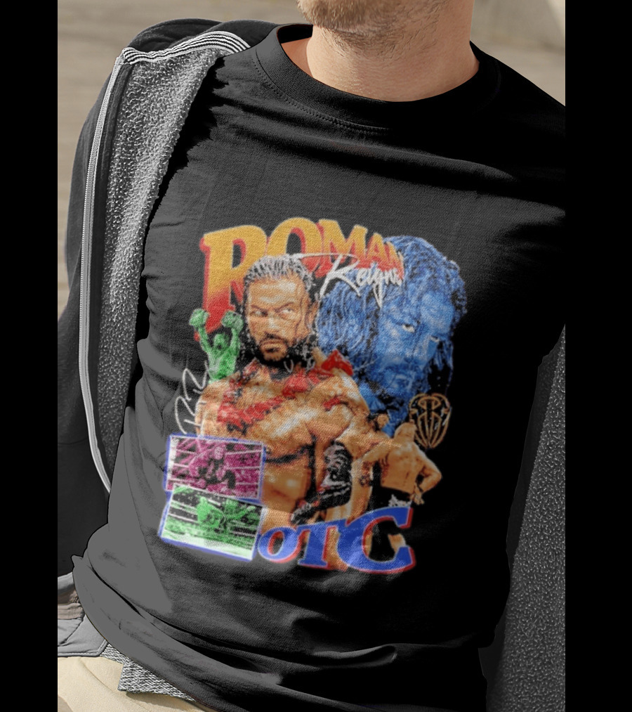 Roman Reigns Tribal Chief OTC Wrestling Champion WWE Acknowledged T-Shirt