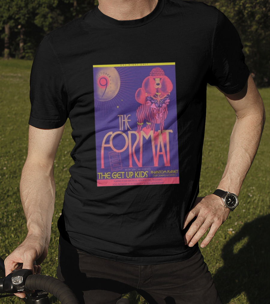 The Format October 9 2026 Radio City Music Hall New York The Get Up Kids Phantom Planet 20 Year Anniversary T-Shirt