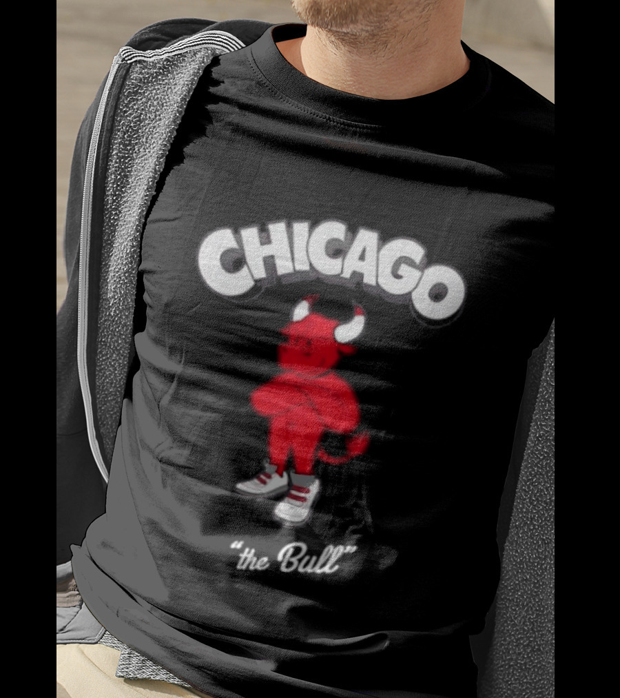 Chicago Bulls Toon Bull NBA Cartoon T-Shirt