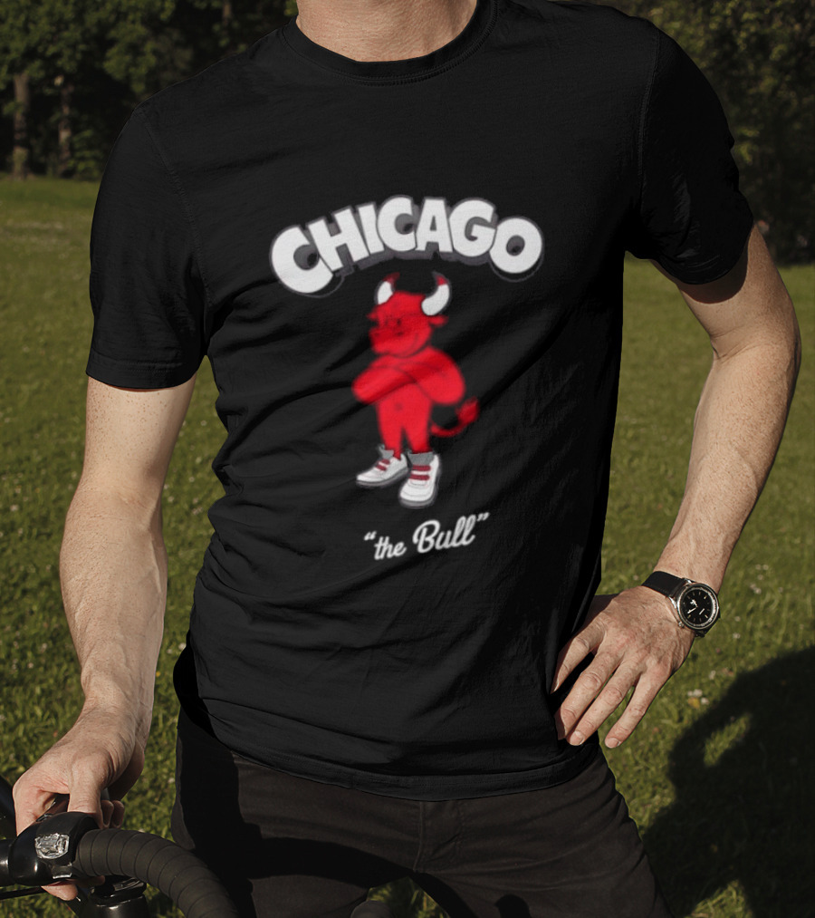 Chicago Bulls Toon Bull NBA Cartoon T-Shirt