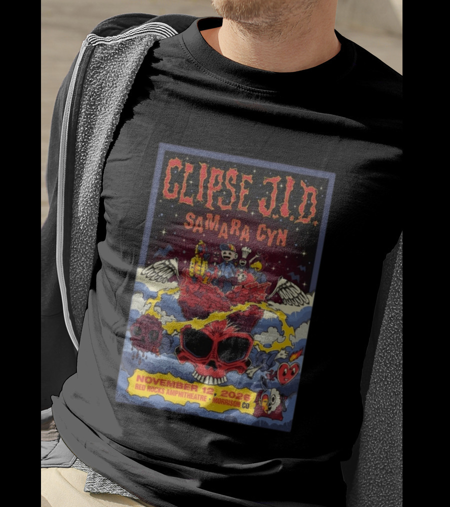 Clipse J.I.D Samara Cyn November 12 2026 Red Rocks Amphitheatre Morrison CO T-Shirt