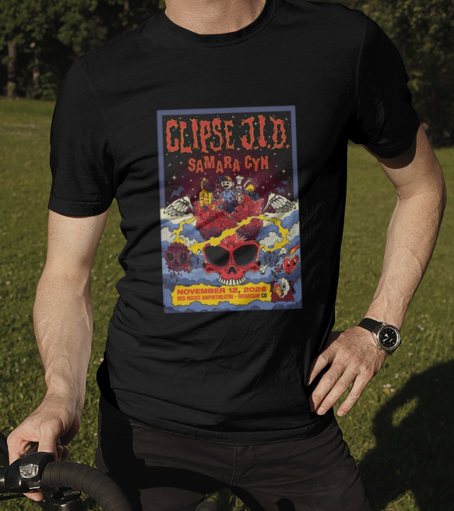 Clipse J.I.D Samara Cyn November 12 2026 Red Rocks Amphitheatre Morrison CO T-Shirt