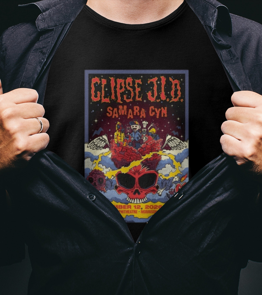 Clipse J.I.D Samara Cyn November 12 2026 Red Rocks Amphitheatre Morrison CO T-Shirt