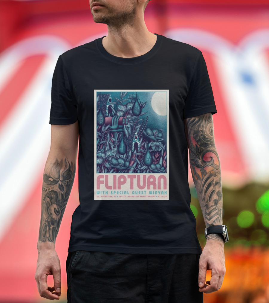 FLIPTURN With Special Guest Winyah St. Augustine Ampitheatre 9/25/26 T-Shirt