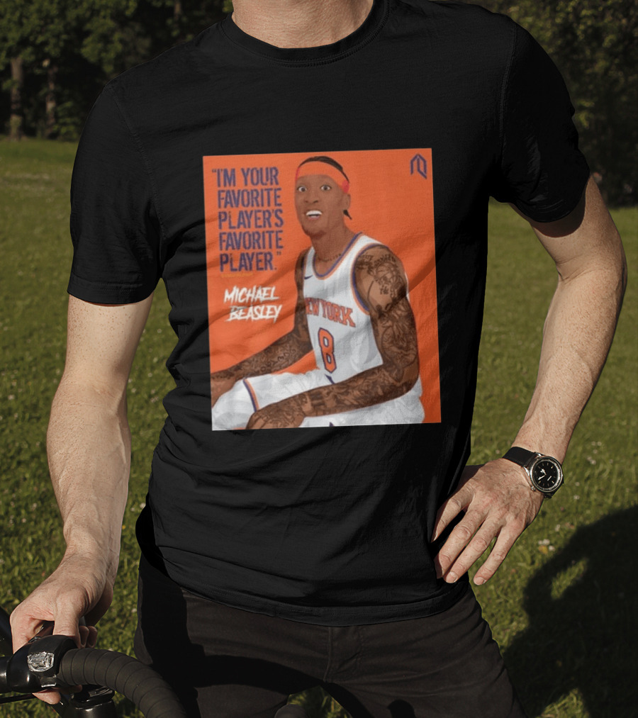 I'm Your Favorite Player's Favorite Player Michael Beasley New York Basketball Number 8 Tattoos Iconic Orange T-Shirt