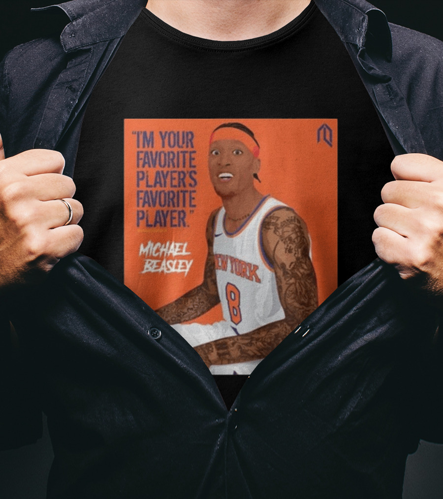 I'm Your Favorite Player's Favorite Player Michael Beasley New York Basketball Number 8 Tattoos Iconic Orange T-Shirt