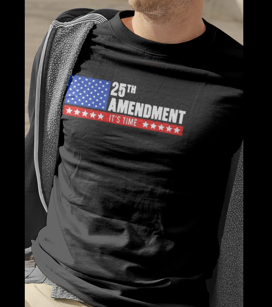 25th Amendment It's Time Stars And Stripes T-Shirt