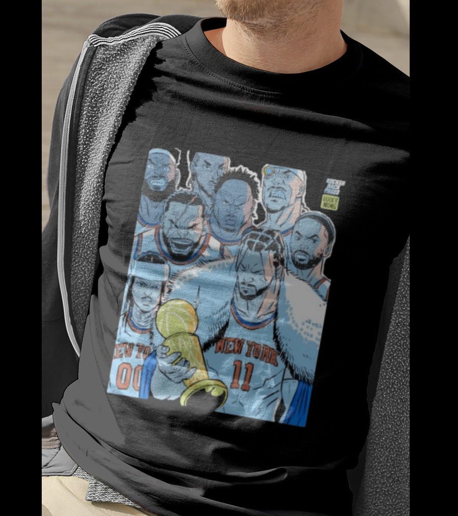 Jalen Brunson New York Knicks Invincible NBA Champions Cartoon T-Shirt