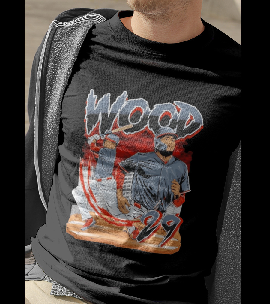 Wood 29 Baseball Euphoria Debut Action Scene T-Shirt
