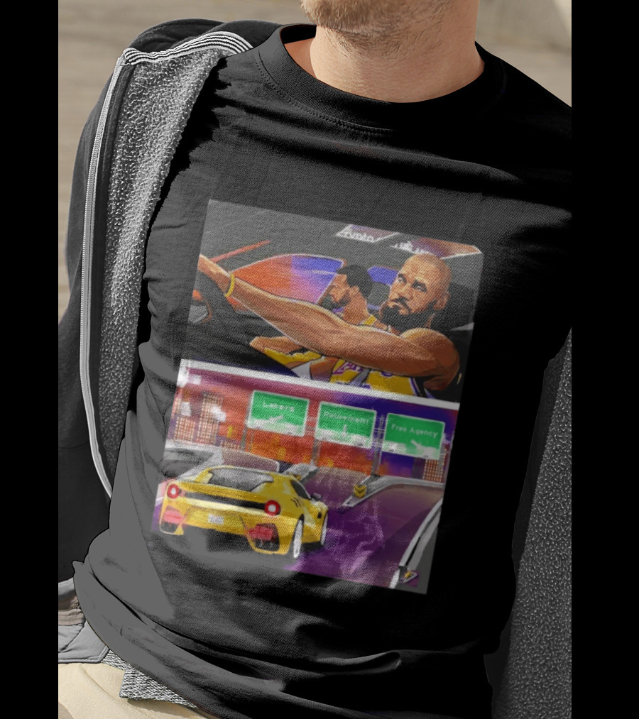Lakers Lebron James Path: Retirement Versus Free Agency Decision Journey T-Shirt
