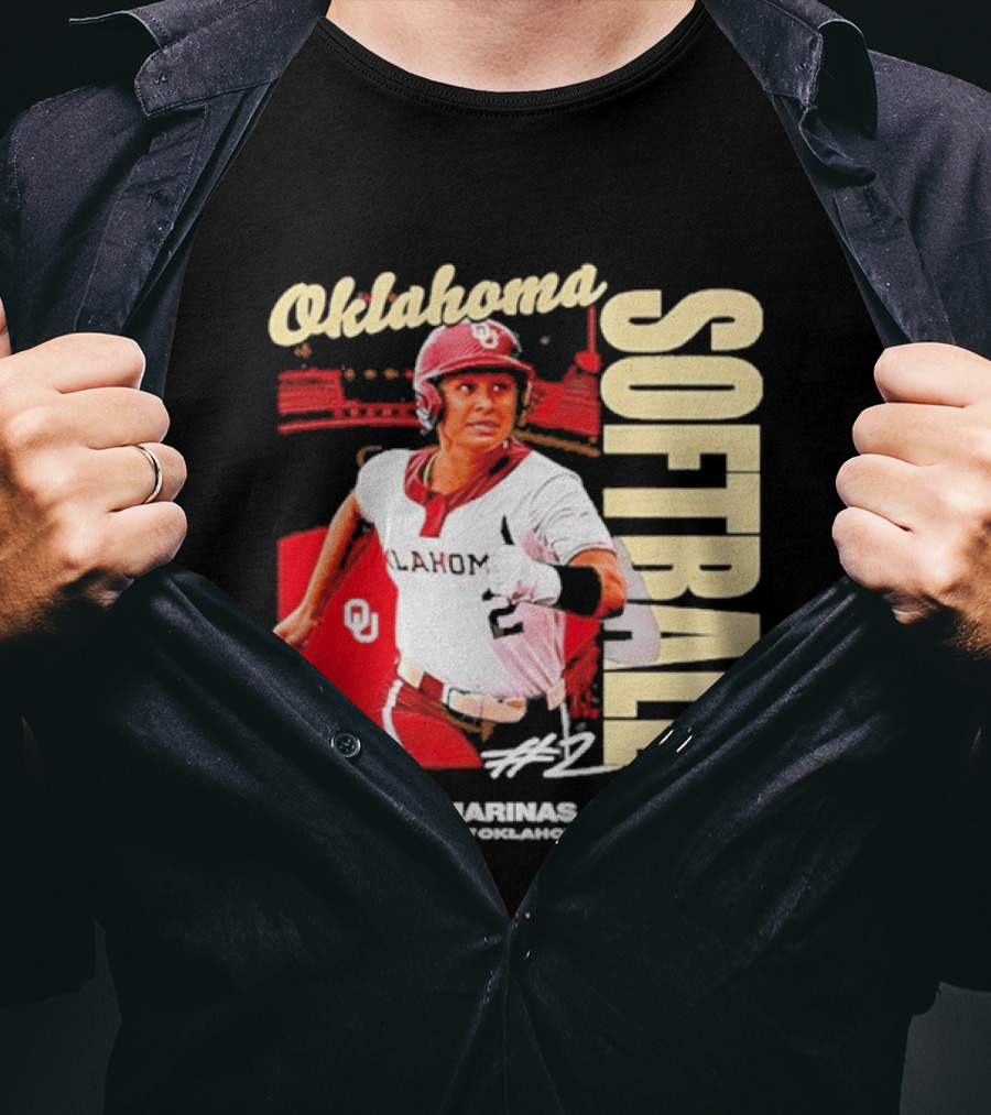 Nelly McEnroe Marinas #2 Oklahoma Sooners Softball Player T-Shirt