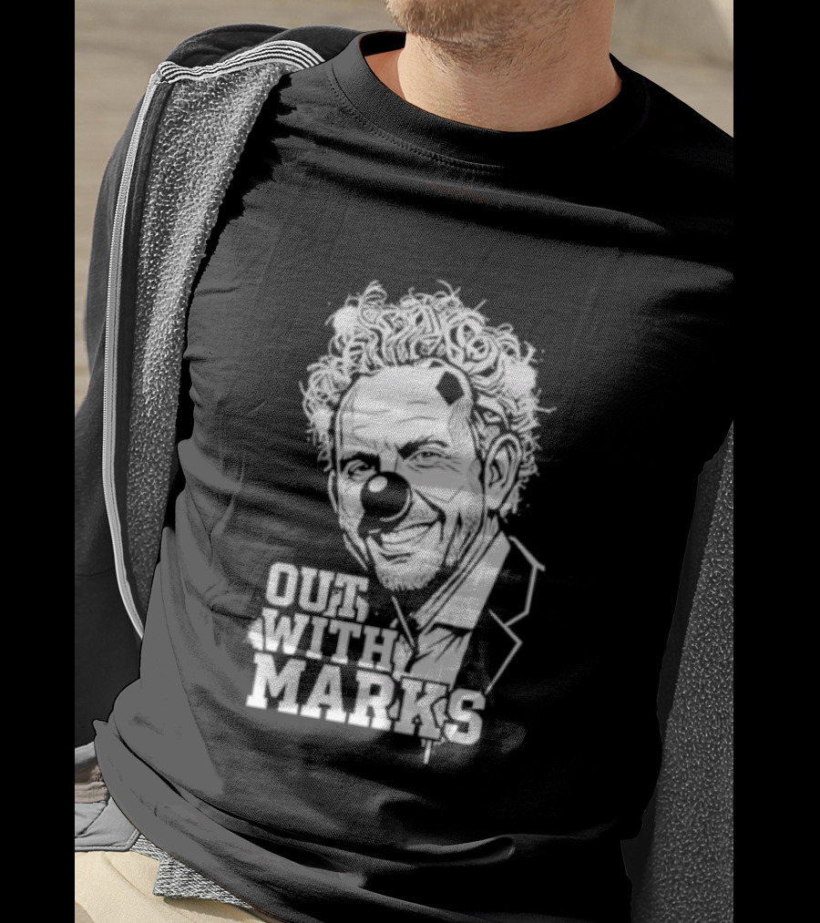 Out With Marks Sean Marks Clown Face T-Shirt