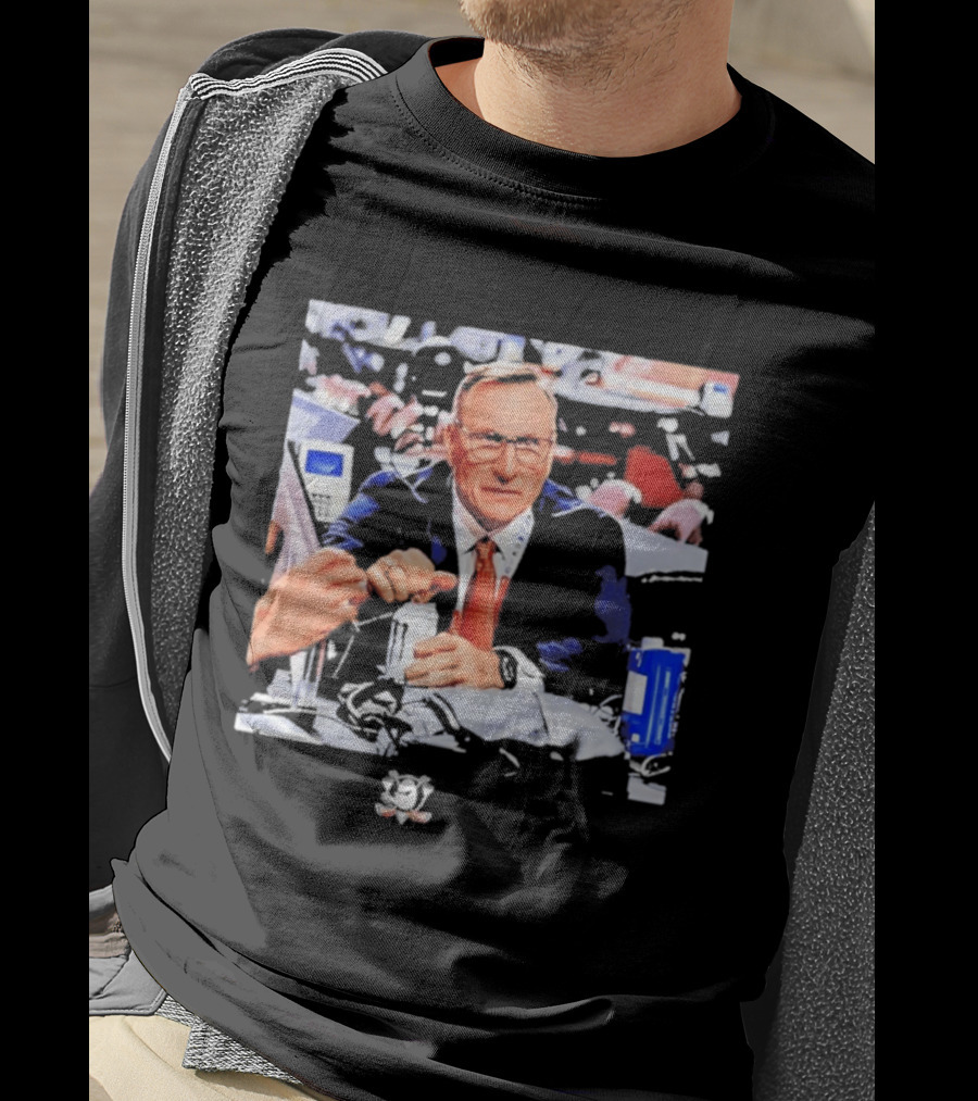 Pat Verbeek Anaheim Ducks General Manager Team Meeting Photo T-Shirt