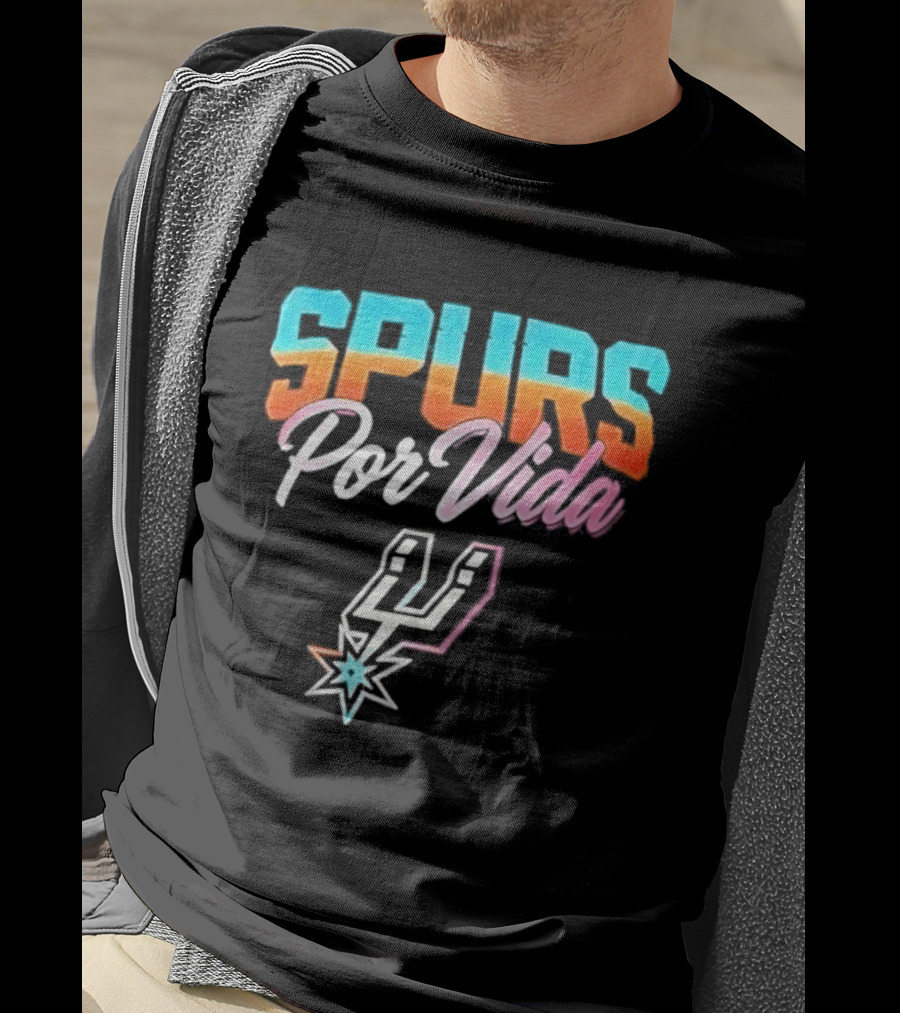 Spurs Por Vida San Antonio Vintage NBA Team Basketball T-Shirt