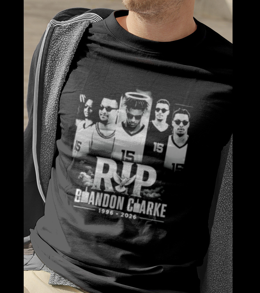 RIP Brandon Clarke 1996 2026 Commemorative Basketball T-Shirt