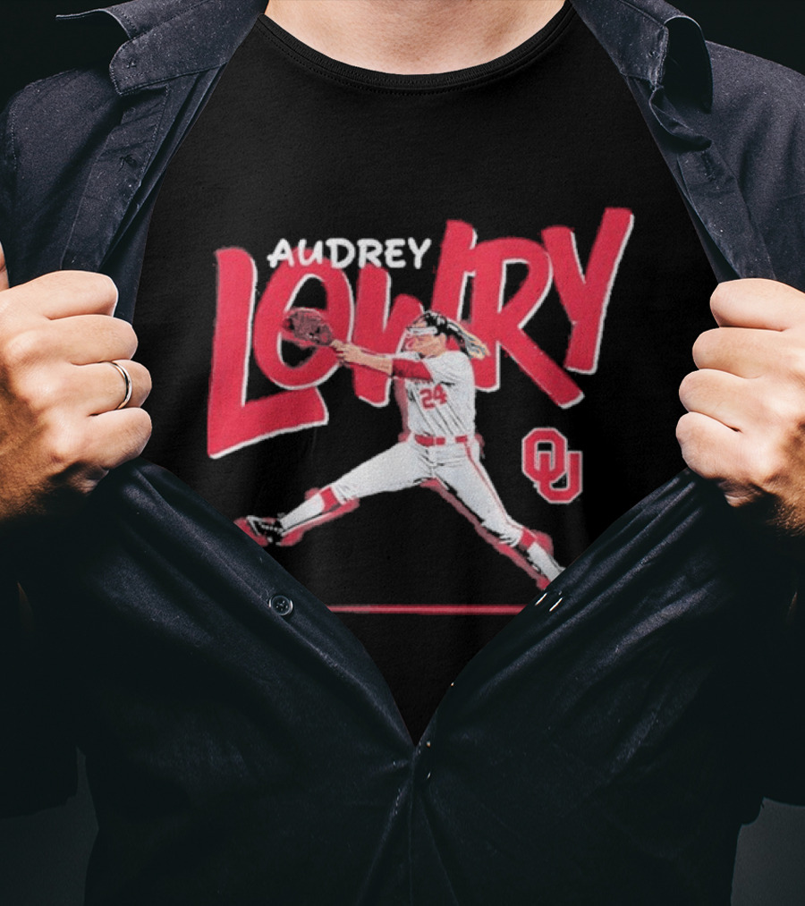 Audrey Lowry Oklahoma Sooners Softball OU 24 T-Shirt