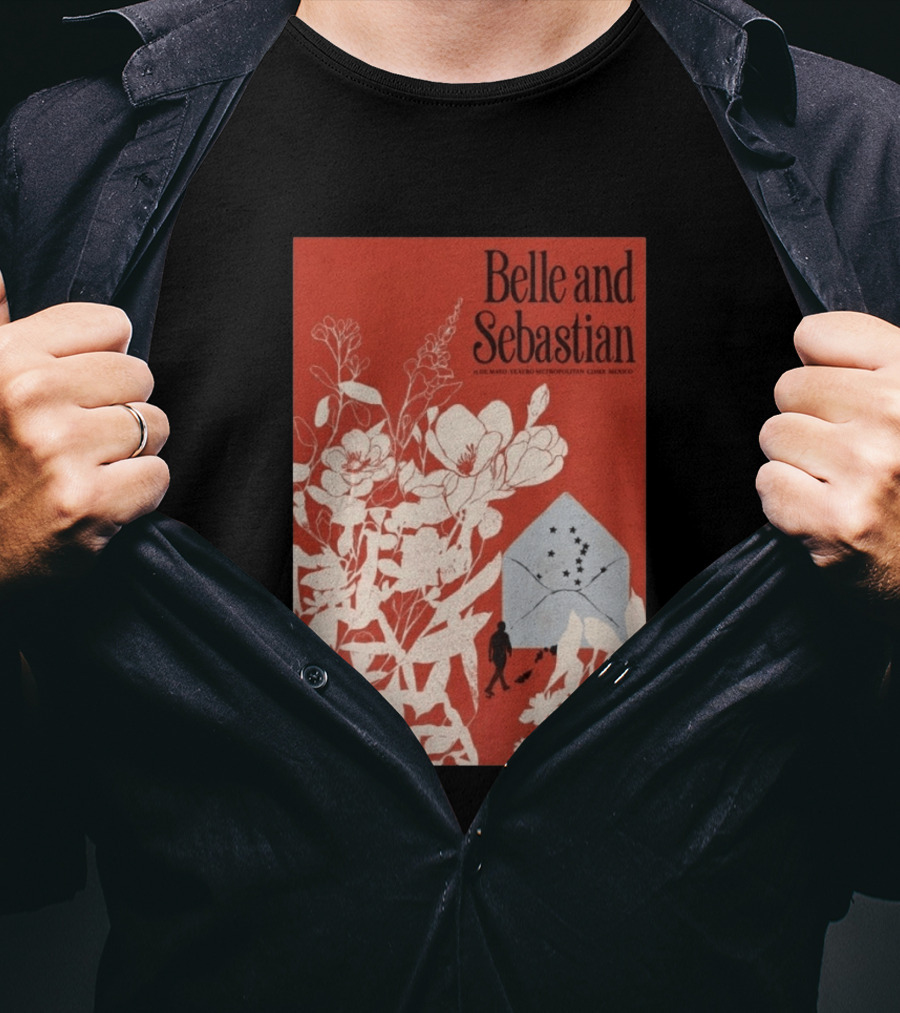 Belle And Sebastian 13 De Mayo Teatro Metropólitan CDMX Mexico Floral T-Shirt