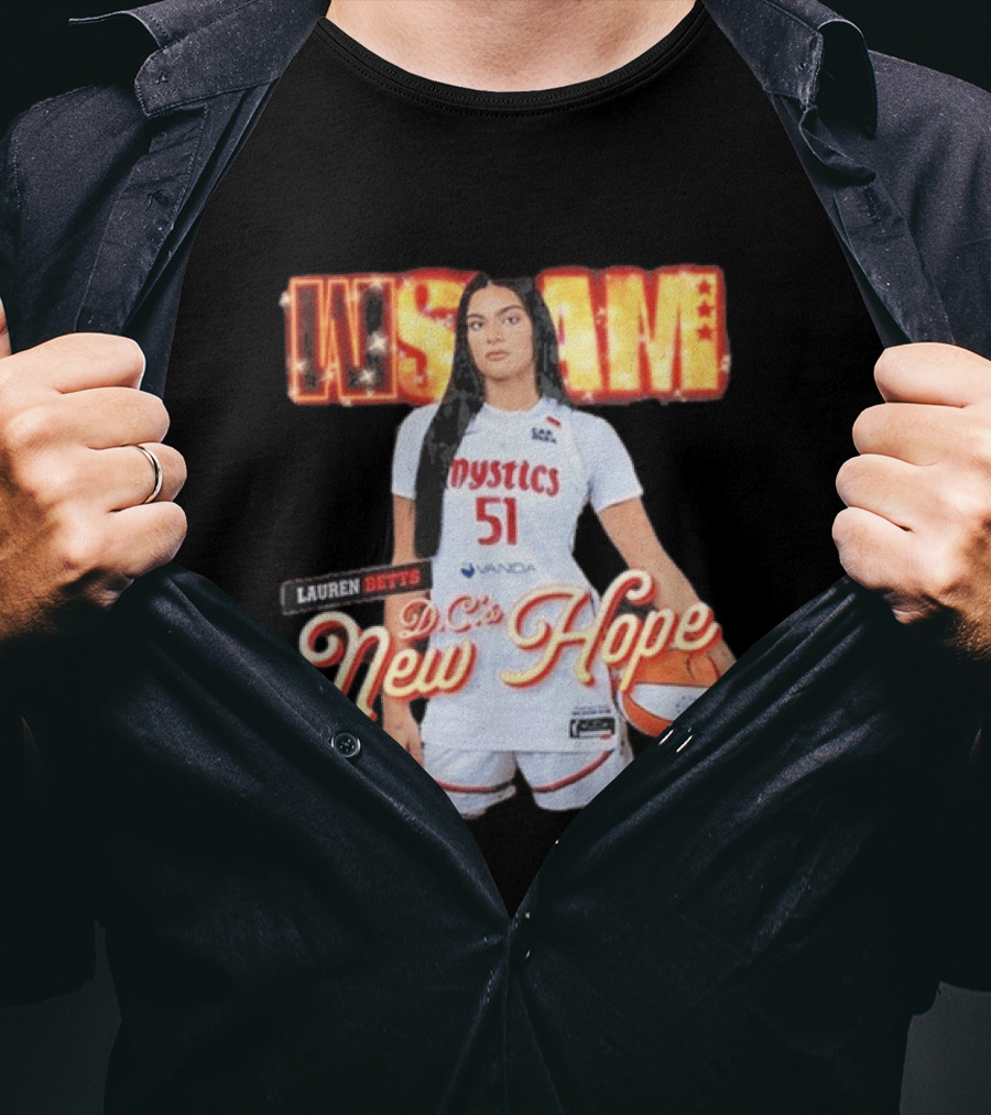 SLAM 262 Washington Mystics Lauren Betts DC's New Hope T-Shirt