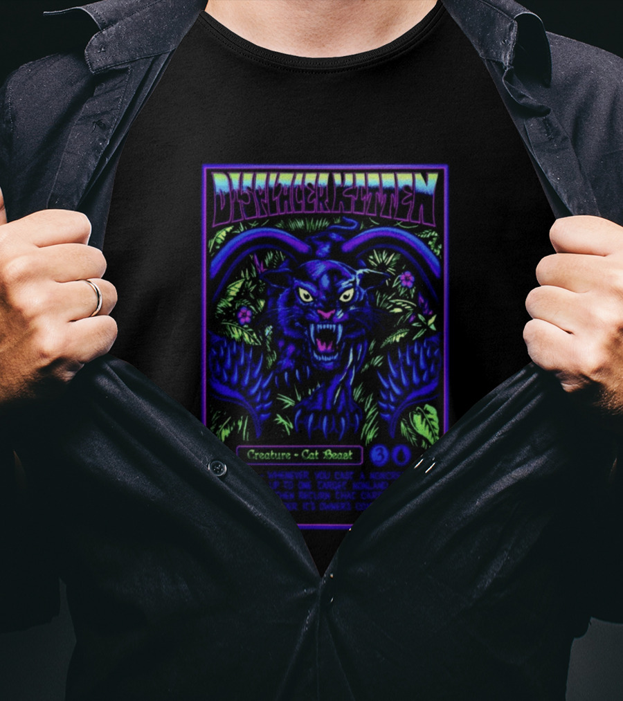 Displacer Kitten Creature Cat Beast Avoidance Text Fantasy 2026 T-Shirt