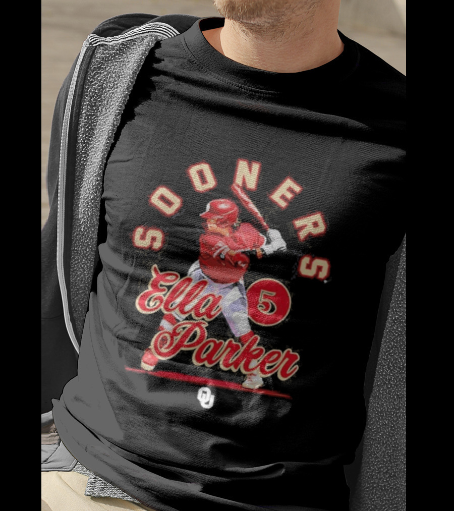 Sooners Softball Ella Parker 5 Oklahoma Player T-Shirt