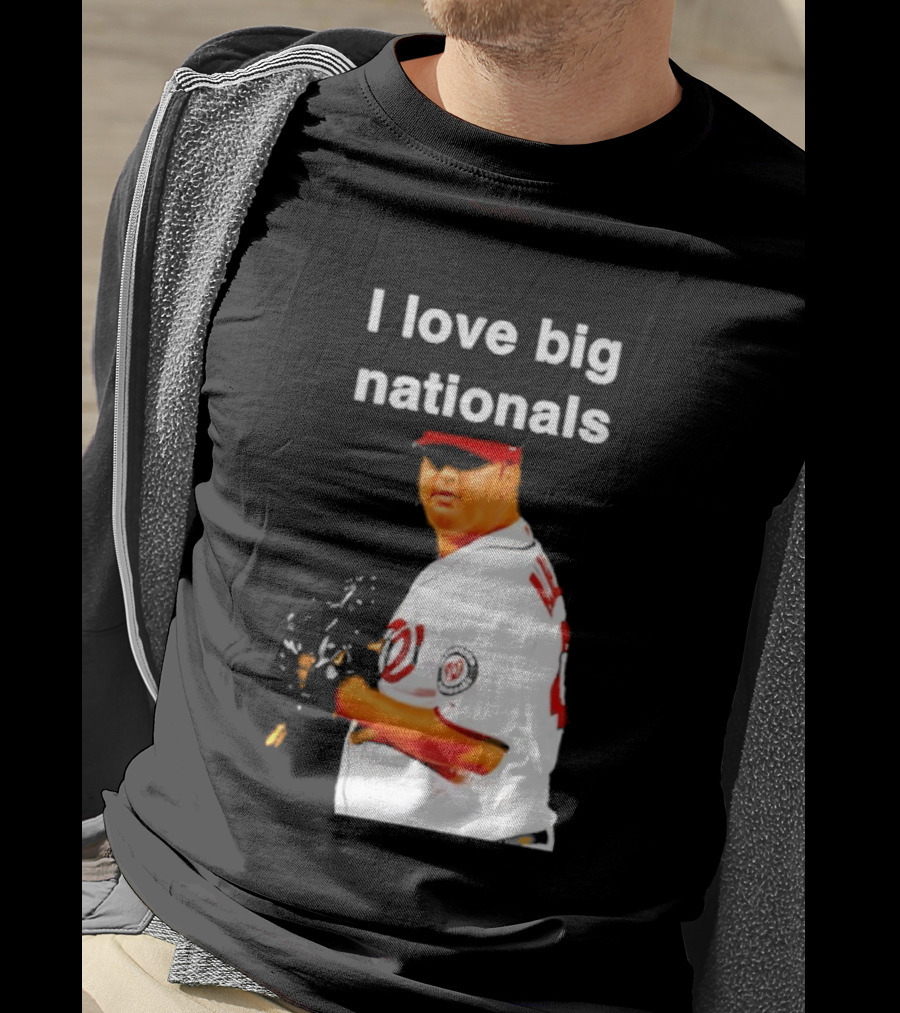 Todd Coffey Washington Nationals I Love Big Nationals White Jersey T-Shirt